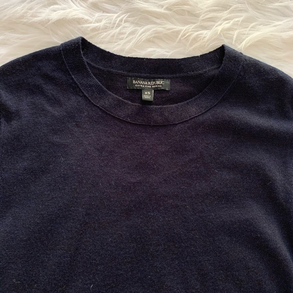 Banana republic navy stripe edge sweater - Picture 6 of 10